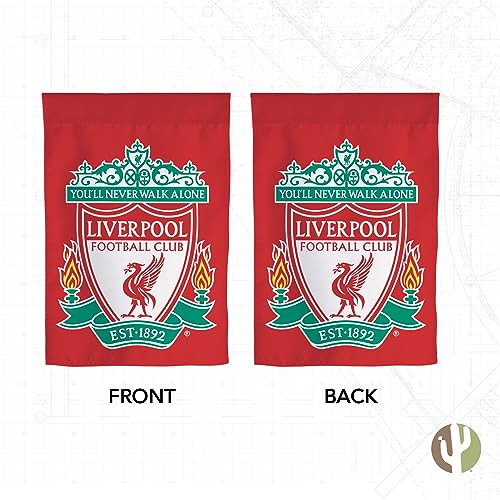 Desert Cactus Liverpool FC Garden Flag Football Soccer Banner 100% Polyester (Garden Flag A) - 2