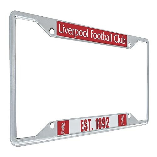 Desert Cactus Liverpool FC License Plate Frame Football Soccer Car Tag Holder for Front or Back of Car Officially Licensed Metal (Frame - Design 1) - 1