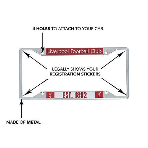 Desert Cactus Liverpool FC License Plate Frame Football Soccer Car Tag Holder for Front or Back of Car Officially Licensed Metal (Frame - Design 1) - 5