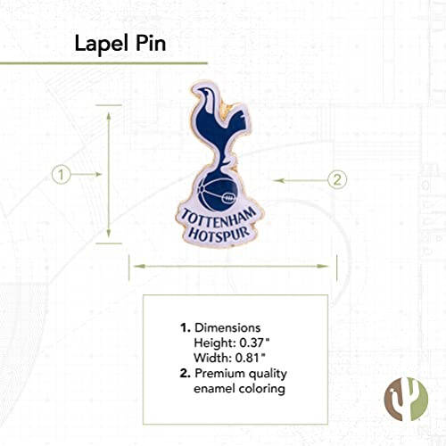 Desert Cactus Tottenham Hotspur Lapel Pin Football Soccer Spurs Logo Enamel Made of Metal (Pin 1) - 2