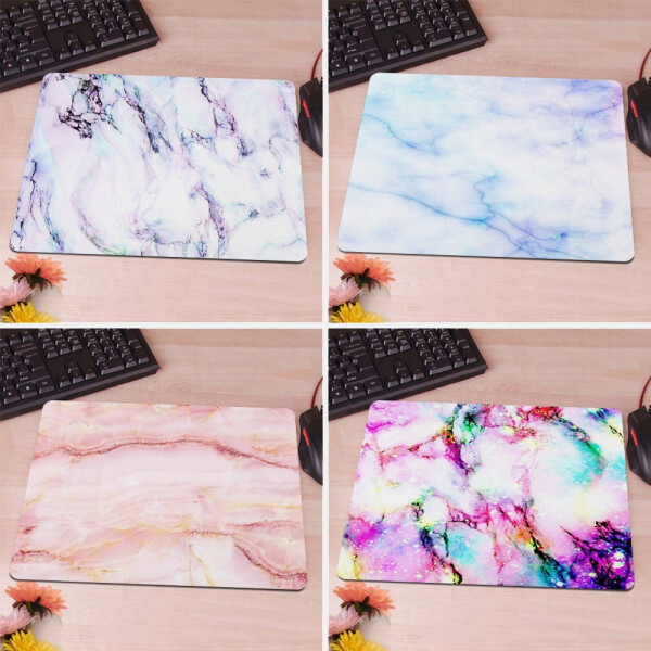 Design aesthetic marble patterns laptop mouse pad with nonskid rubber base. Marble patterned waterproof coating, mousepad mat for computer desk, PC gaming (8.66 inch x 7.09 inch). - 9