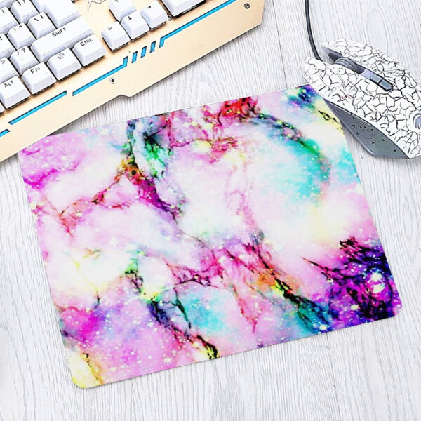 Design aesthetic marble patterns laptop mouse pad with nonskid rubber base. Marble patterned waterproof coating, mousepad mat for computer desk, PC gaming (8.66 inch x 7.09 inch). - 10