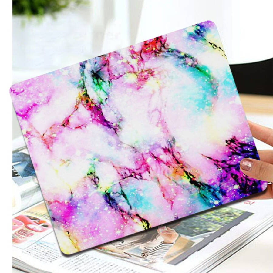 Design aesthetic marble patterns laptop mouse pad with nonskid rubber base. Marble patterned waterproof coating, mousepad mat for computer desk, PC gaming (8.66 inch x 7.09 inch). - 12