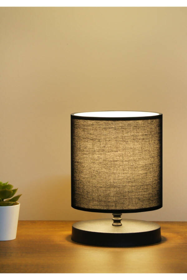 Design Lampshade Mini Size Black Fabric Head - 1