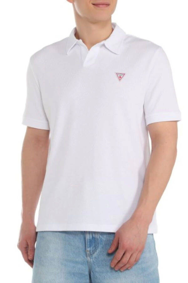 Design Mesh Men's Regular Fit Polo T-Shirt - 5