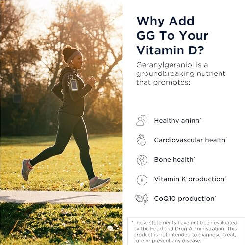 Designs for Health Vitamin D Supreme - Vitamin D 5000 IU with 2000mcg Vitamin K as MK4 for Bone Health, Heart Health & Immune Support - Vitamin D3 Enhanced with GG Supplement (60 Capsules) - 5