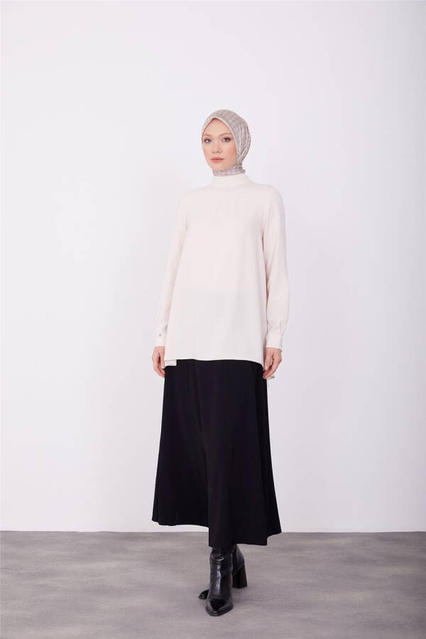 Detailed Blouse, Vanilla Color - 2