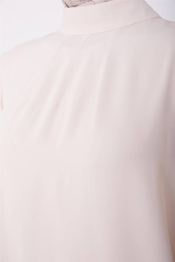 Detailed Blouse, Vanilla Color - 6