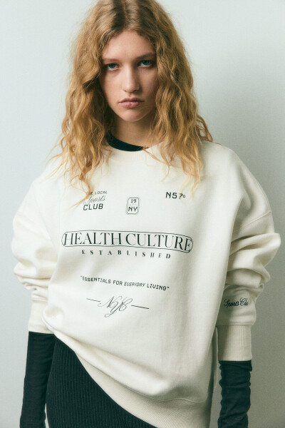 Detailed Oversize Sweatshirt - 3