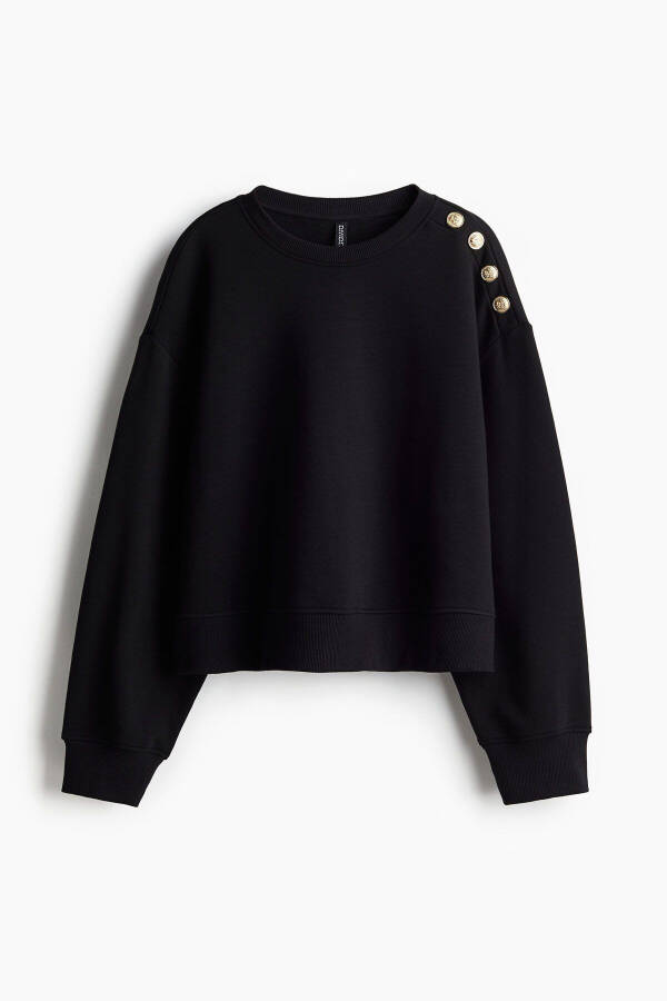 Detailed zippered sweatshirt - 1