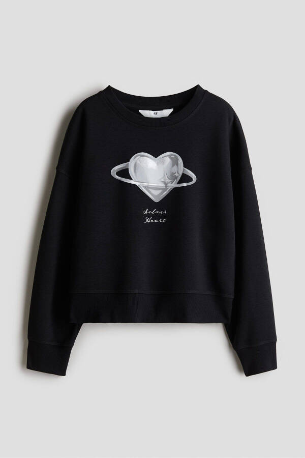 Detaylı motifli sweatshirt - 1