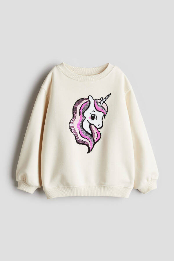 Detaylı motifli sweatshirt - 2