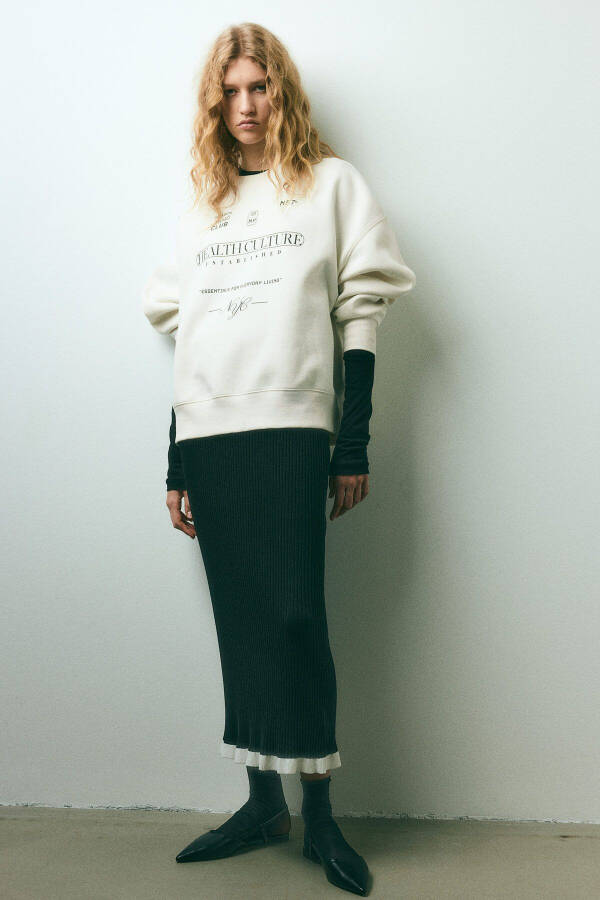 Detaylı Oversize Sweatshirt - 2