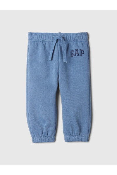 Детские синие спортивные штаны Gap с винтажным логотипом - 4