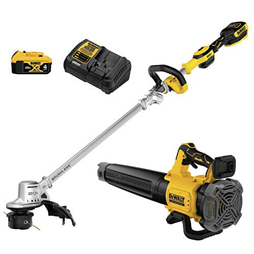 DEWALT 20V MAX Беспроводная газонокосилка и комплект воздуходувки, аккумулятор и зарядное устройство в комплекте (DCKO222M1) - 1