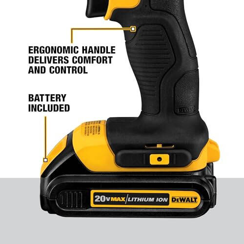 DEWALT 20V Max Şarjlı Matkap/Tornavida Seti, 2 Pil ve Şarj Cihazı Dahil (DCD771C2) - 4