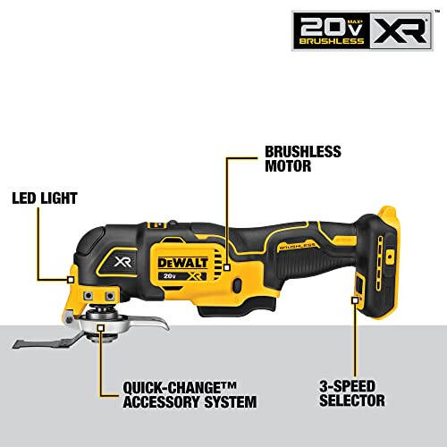 DEWALT 20V MAX XR Titreşimli Alet Seti, 3 Hızlı (DCS356C1) - 2