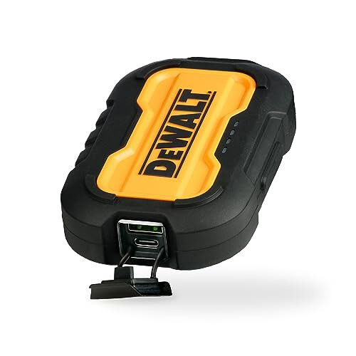 DEWALT Ko'chma Qo'shimcha Zaryadlovchi, Power Bank, 10 000 mAh Batareya To'plami, iPhone 15/15 Plus/15 Pro/15 Pro Max, iPhone 14/13, Samsung Galaxy Uchun USB-C Porti bilan - 6