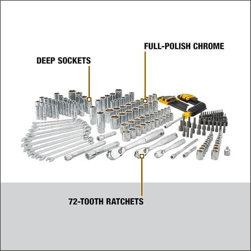 DEWALT Mekanik Alet Seti, 1/4