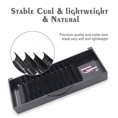 DF Eyelash Extension Classic Volume Lash Extensions 0.05 D Curl 8-15mm Mixed Tray Individual Lash Extensions Single Eyelashes Soft Matte Black Volume Lashes Extension Professional Salon Use - 6