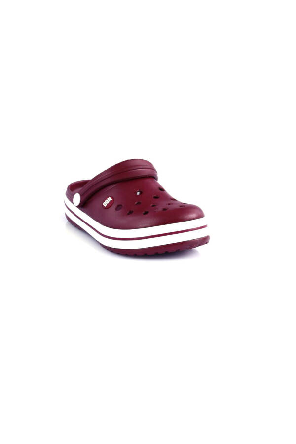 DGN E195.Z.00022Y WOMEN'S SABO HOSPITAL SLIPPERS BURGUNDY WHITE BURGUNDY - 4