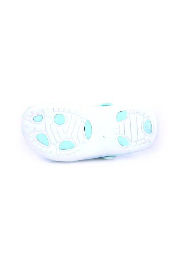 DGN E502.Z.005-22Y WOMEN'S EMOJI PRINTED ORTHOPEDIC SABO HOSPITAL SLIPPERS GREEN WHITE - 2