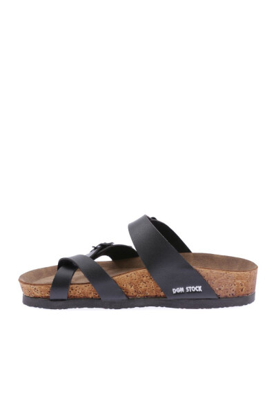 DGNSTOCK MAYARI-F KIDS CROSSBAND THUMB SANDAL BLACK - 5