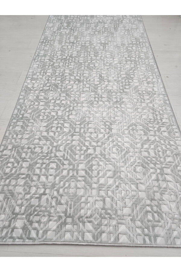 Diamond Non-Slip Base Room Corridor Kitchen Rug Gray - 18