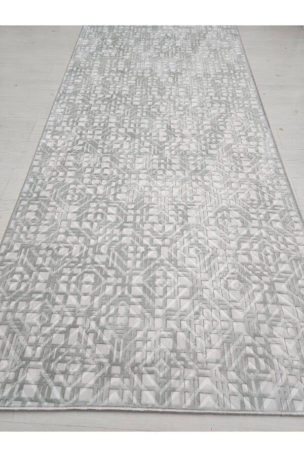 Diamond Non-Slip Base Room Corridor Kitchen Rug Gray - 10