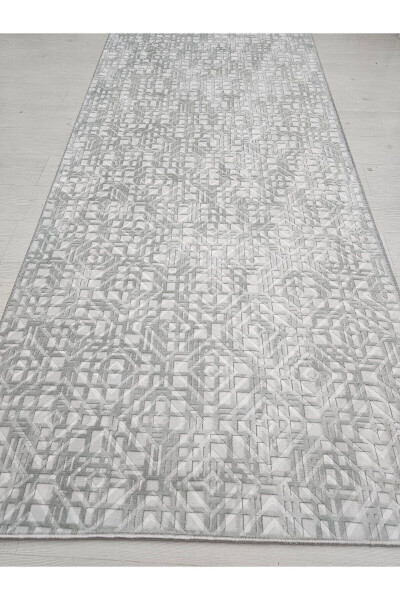 Diamond Non-Slip Base Room Corridor Kitchen Rug Gray - 6