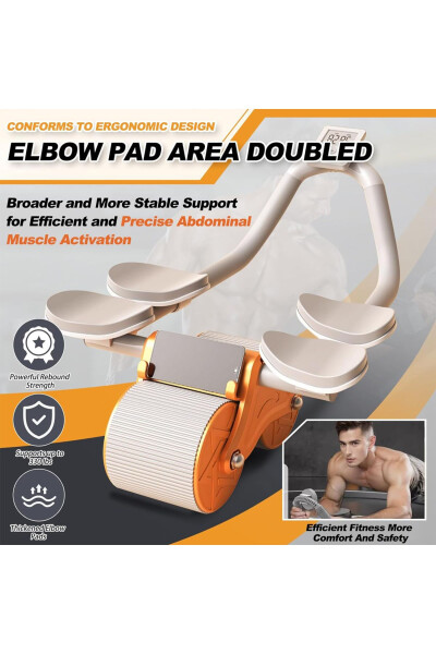 Digital Display Pull-Up Exercise Machine - Elbow Support Crunch Machine - Abdominal Exercise Equipment - 2