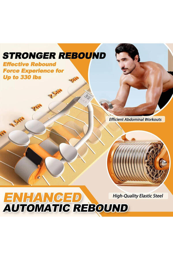 Digital Display Pull-Up Exercise Machine - Elbow Support Crunch Machine - Abdominal Exercise Equipment - 6