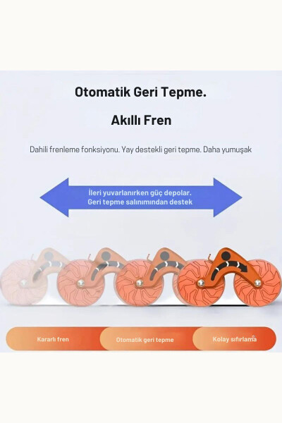 Dijital Ekran Çek-Bırak Spor Aleti Dirsek Destekli Mekik Aleti Karın Egzersiz Aleti Fitness Kardiyo - 7