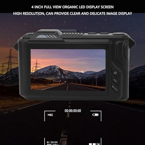 Dijital Kamera, 5K 50MP Ultra Net Fotoğraf Video Kaydı Vlogging Kamerası, 4 inç HD Ekran, Tam Renkli Gece, 50X Dijital Zoom Desteği - 4