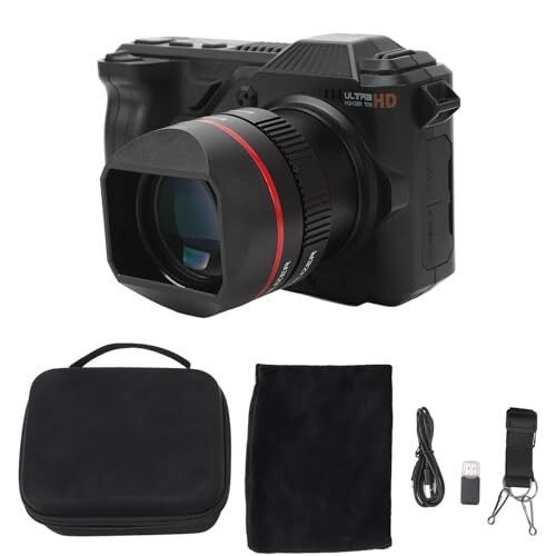 Dijital Kamera, 5K 50MP Ultra Net Fotoğraf Video Kaydı Vlogging Kamerası, 4 inç HD Ekran, Tam Renkli Gece, 50X Dijital Zoom Desteği - 7