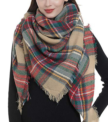 Dimore Trendli Plaid Blanket Scarf Ayollar Uchun Katta Hajmi Uzun Esharplar Issiq Qishki Tartan Tekshirilgan Shal O'rash Esharpi Ayollar Uchun Sovg'a - 1