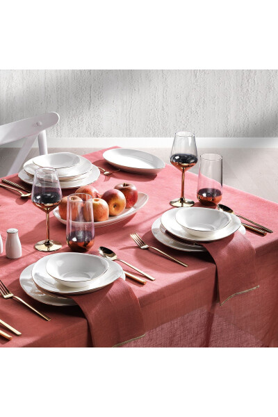 Dina Dinner Set - 56 Pieces - Gold - 1