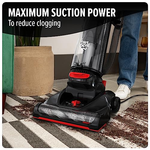 Dirt Devil Multi-Surface Total Pet+ Upright Bagless Vacuum Cleaner Machine, with Pet Tool Kit, for Carpet and Hard Floor, Powerful Suction with Extended Filtration, UD76400V, Black - 2