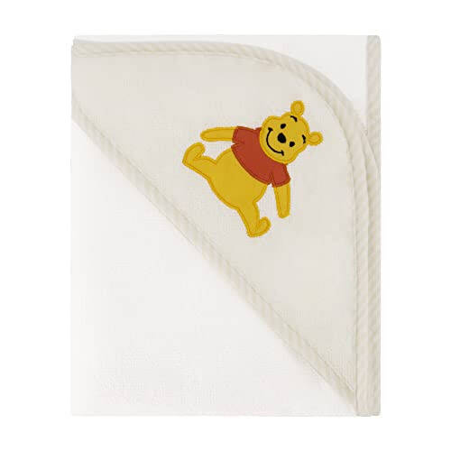 Disney Cudlie Baby Winnie The Pooh 2 Pack Rolled/Carded Hooded Towels in Sweet Life Print, 1 Count - 35