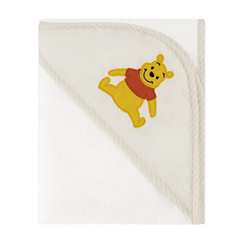 Disney Cudlie Baby Winnie The Pooh 2 Pack Rolled/Carded Hooded Towels in Sweet Life Print, 1 Count - 23