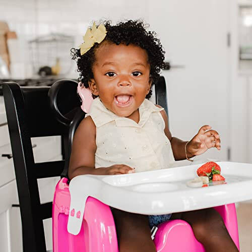 Disney Minnie Mouse Mealtime Baby Toddler Booster Seat with Adjustable Tray — Portable Booster Seat for Dining Table — Travel Essentials for Baby - 45