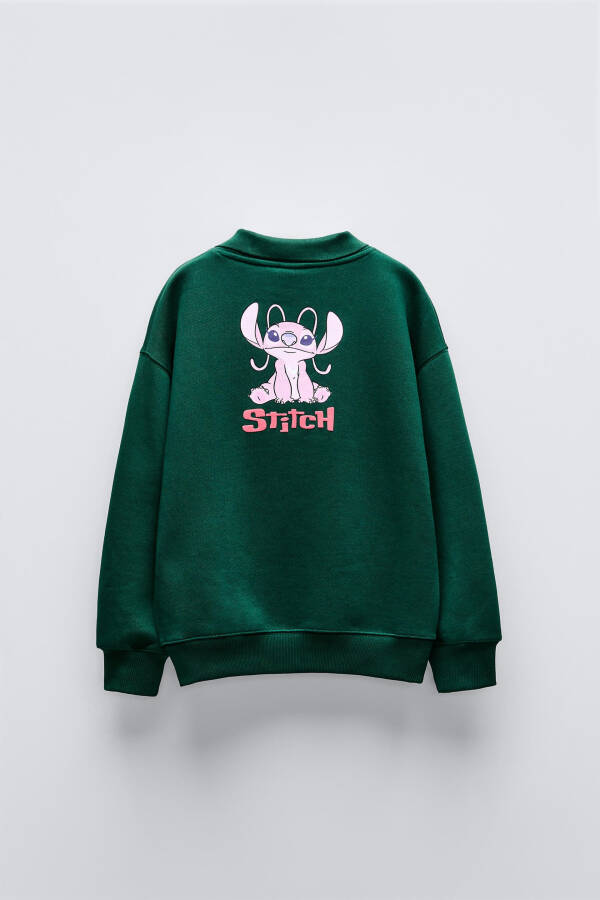 Disney Polo Yaka Sweatshirt - Koyu Yeşil - 3