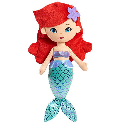 Disney Prenses Çok Tatlı Prenses Ariel, 13.5 İnç Peluş Kırmızı Saçlı, Deniz Kızı, 3 Yaş ve Üzeri Çocuklar İçin Oyuncaklar, Just Play - 7