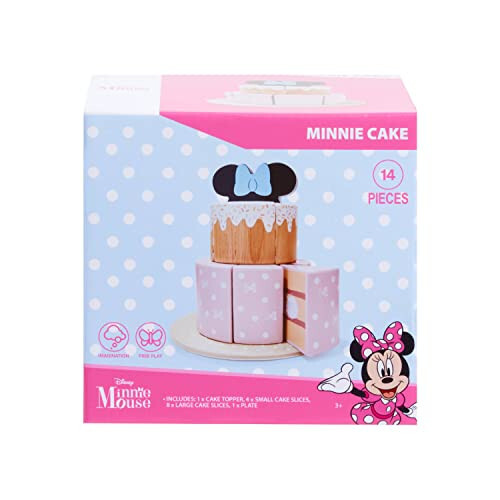 Disney Wooden Toys Minnie Mouse Tea Set, 13-pieces, Pretend Play, Kids Toys for Ages 3 Up, Modazone Exclusive by Just Play - 16