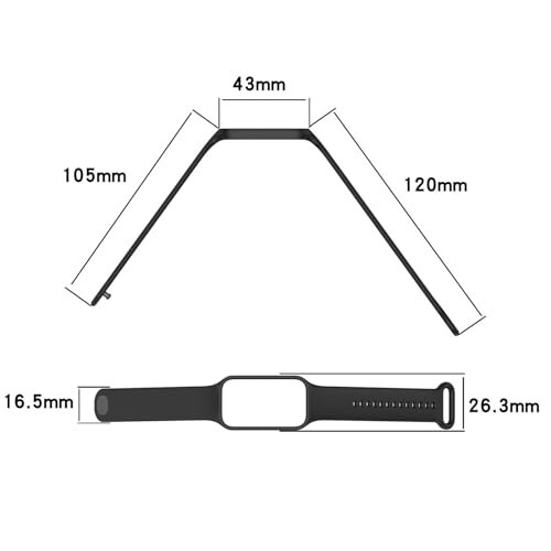 Disscool almashtiriladigan bilaguzuklar Xiaomi Smart Band 8 Active bilan mos keladi, 18 mm sozlanadigan yumshoq silikon bilak kamarasi tez chiqariladigan soat aksessuarlari (qora) - 7