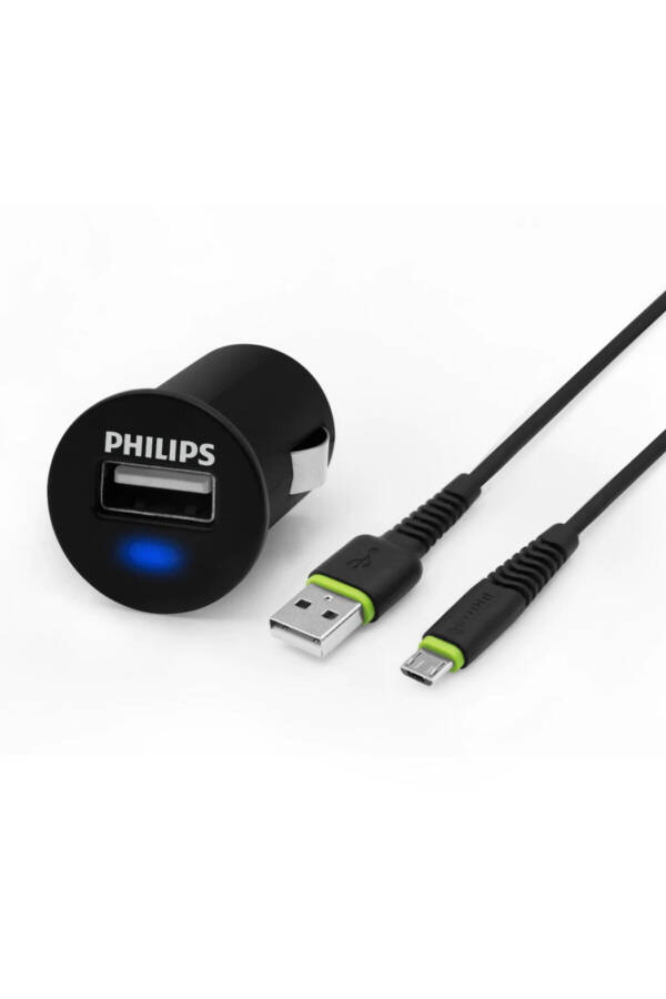 Dlp2520u/97 Usb Avtomobil Zaryadlovchi Qurilmasi 2.1a +micro Usb 1.2m Zaryadlovchi Kabel - 1