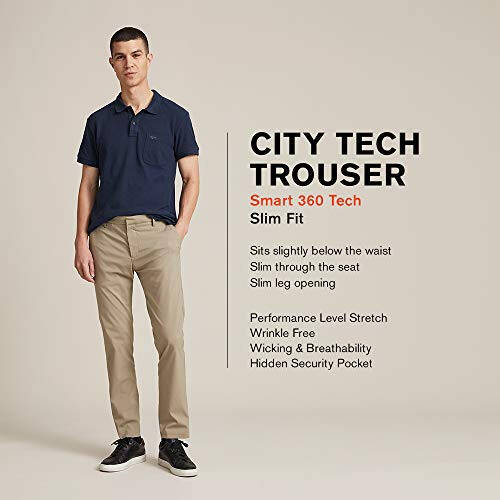 Dockers Erkaklar uchun City Slim Fit Smart 360 Texnologiya Shimlari - 4