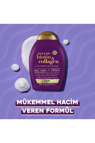 Dolgunlaştırıcı Biyotin & Kolajen Sülfatsız Şampuan 385 ml - 5