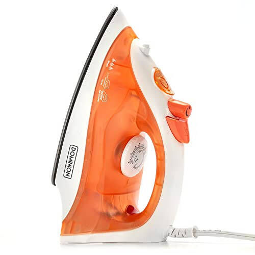 Dominion Steam Iron for Clothes With Non-Stick Soleplate, Lightweight 1200W Clothes Iron With Adjustable Thermostat Control, Self Clean, Pivoting Cord, and Steam/Dry/Spray Functions, Coral - 2