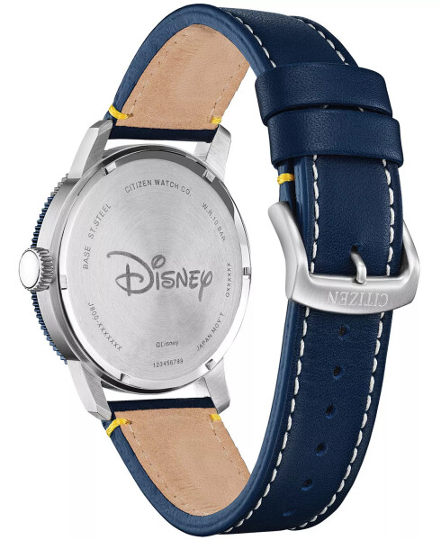 Donald Duck Blue Leather Strap Watch 44mm Blue - 3